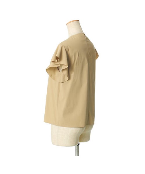 SACRA（サクラ）の「サクラ ラッフルスリーブストレッチブラウス（シャツ/ブラウス・レディース・ホワイト・38）」の6枚目の写真