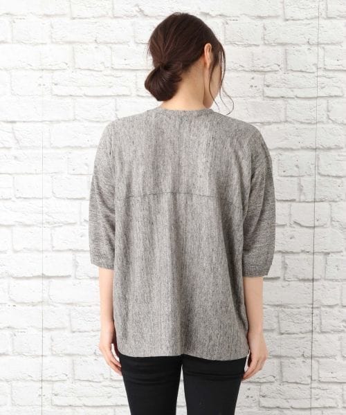 LEPSIM(レプシィム)の「12GフレンチリネンVカーディガン(カーディガン/ボレロ・レディース・グレー15・FREE SIZE)」の14枚目の写真