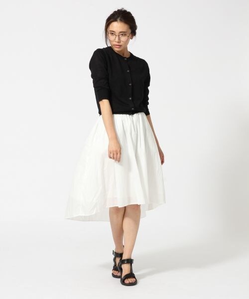 GLOBAL WORK（グローバルワーク）の「【WEB限定価格】12ゲージコットンリネンクルーカーディガン/7分袖（カーディガン/ボレロ・レディース・ボルドー38/オレンジ45/ブラウン55/イエロー65/カーキ78/ブルー85/ネイビー87・S/M/L）」の12枚目の写真