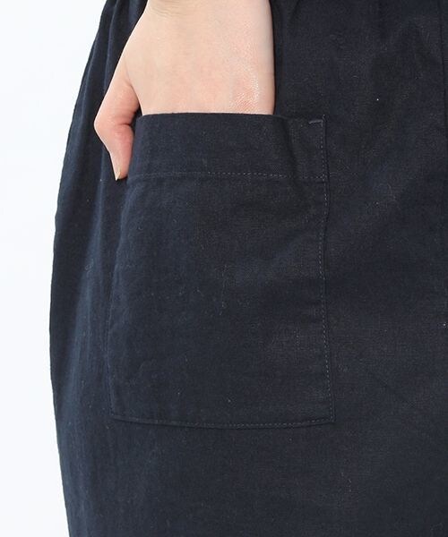 studio CLIP（スタディオクリップ）の「コットンリネン“BONTAM(ボンタン)”パンツ（その他パンツ・レディース・ベージュ55/グリーン70/オリーブ75/ダークブルー89・S/M/L）」の5枚目の写真