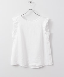 URBAN RESEARCH | URBAN RESEARCH 袖ギャザーフリルリネンブラウス(シャツ/ブラウス)