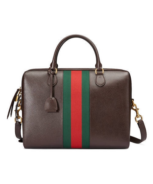 GUCCI（グッチ）の「〔ウェビー〕 レザー ブリーフケース（ビジネス