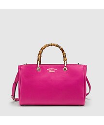 超美品　グッチ バンブーショッパーミディアムトートバッグ GUCCI（グッチ）の「〔バンブー ショッパー〕オンライン限定