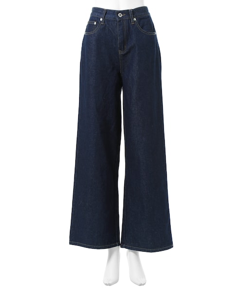 GRL（グレイル）の「デニムワイドパンツ（デニムパンツ・レディース・ブルー/ライトブルー/ネイビー・S）」の3枚目の写真