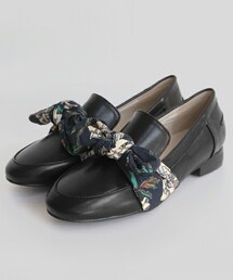 DHOLIC | フェイクレザースカーフポイントローファー(その他シューズ)