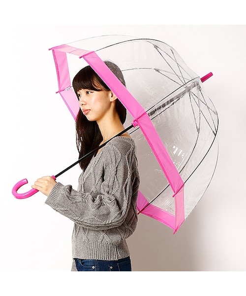 FULTON（フルトン）の「【英国王室御用達】レディースビニール雨傘(長