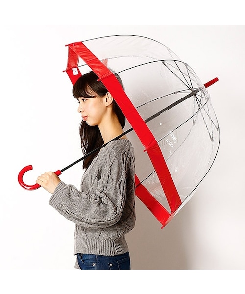FULTON（フルトン）の「【英国王室御用達】レディースビニール雨傘(長