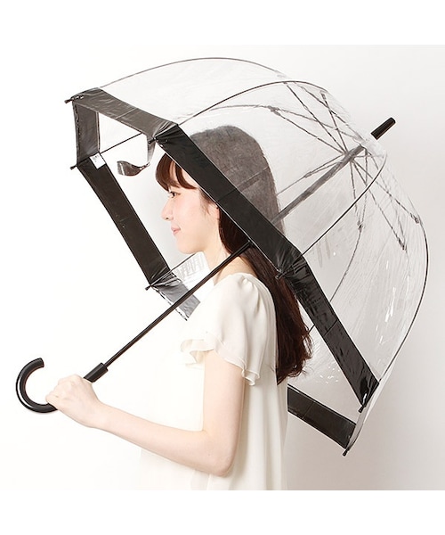 FULTON（フルトン）の「【英国王室御用達】レディースビニール雨傘(長