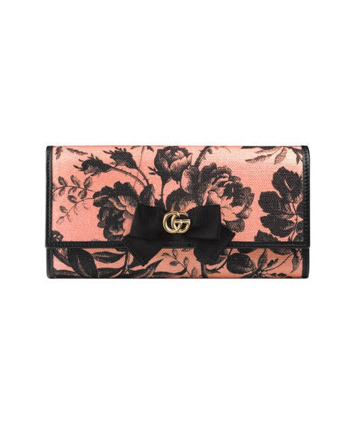 GUCCI（グッチ）の「〔GG リボン〕日本限定 コンチネンタル ウォレット（財布・レディース・ブルー ハーバリウムプリント/ブラック ハーバリウムプリント/レッド ハーバリウムプリント/ハーバリウムプリント・U）」の11枚目の写真