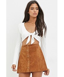 FOREVER 21 | スエードボタンスカート(スカート)