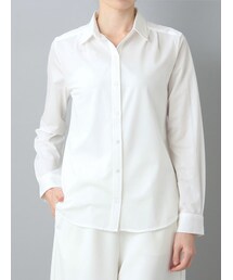 ELLE | [ELLE]コットン混ピンストライプブラウス(シャツ/ブラウス)