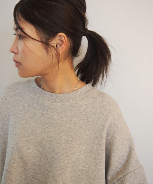 FRAPBOIS（フラボア）の「シャーリンウラケ（スウェット・レディース・ネイビー/グレー/カーキ・1）」の13枚目の写真