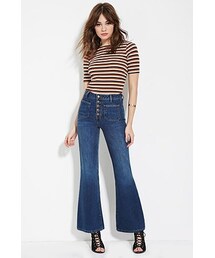 FOREVER 21 | ハイウエストフレアジーンズ(デニムパンツ)