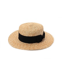 no brand | SHOO・LA・RUE/DRESKIP リボン付きカンカン帽(帽子)