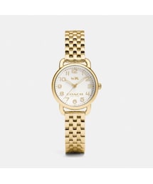 COACH | デランシー 28mm ゴールド プレート ブレスレット ウォッチ(アナログ腕時計)