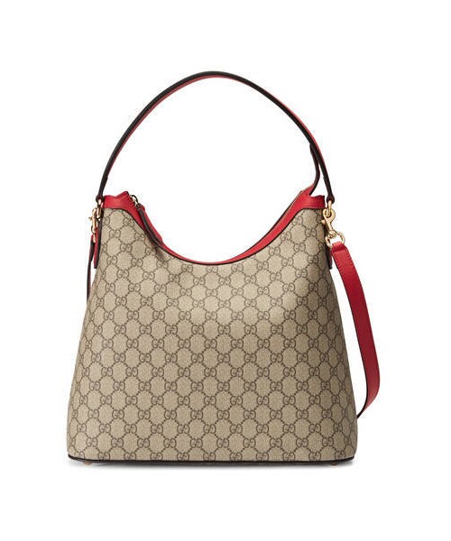 GUCCI(グッチ)の「オンライン限定 グッチ シグネチャー ホーボー(ショルダーバッグ・レディース・キャンディピンク グッチ シグネチャー/グッチ シグネチャー パープル/グッチ シグネチャー ハイビスカスレッド/ブラック グッチ シグネチャー/GGスプリーム/GGスプリーム キャンバス・U)」の6枚目の写真