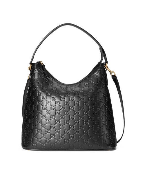 GUCCI(グッチ)の「オンライン限定 グッチ シグネチャー ホーボー(ショルダーバッグ・レディース・キャンディピンク グッチ シグネチャー/グッチ シグネチャー パープル/グッチ シグネチャー ハイビスカスレッド/ブラック グッチ シグネチャー/GGスプリーム/GGスプリーム キャンバス・U)」の2枚目の写真