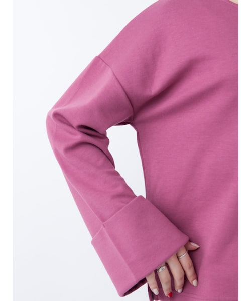 w closet（ダブルクローゼット）の「チョーカー付きターンバック袖プルオーバー（トップス・レディース・サックス/Dピンク/ローズ/ブラック・FREE）」の10枚目の写真
