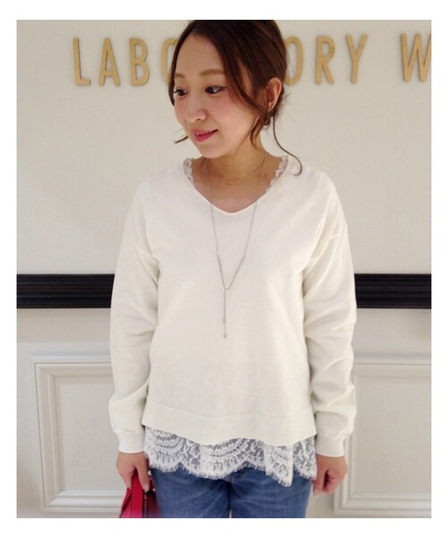 Laboratory Work ラボラトリーワーク の レースインナー Vネックニットセット その他 Wear