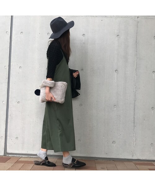 copine（コピン）の「Vネックツイルキャミオールインワン(3color)【クリックポスト対象商品】（サロペット/オーバーオール・レディース・その他）」の9枚目の写真