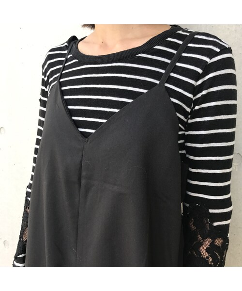 copine（コピン）の「Vネックツイルキャミオールインワン(3color)【クリックポスト対象商品】（サロペット/オーバーオール・レディース・その他）」の15枚目の写真