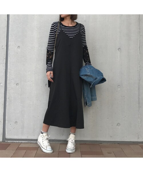 copine（コピン）の「Vネックツイルキャミオールインワン(3color)【クリックポスト対象商品】（サロペット/オーバーオール・レディース・その他）」の8枚目の写真
