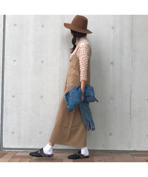 copine（コピン）の「Vネックツイルキャミオールインワン(3color)【クリックポスト対象商品】（サロペット/オーバーオール・レディース・その他）」の3枚目の写真