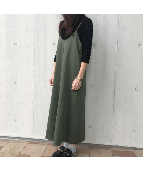 copine（コピン）の「Vネックツイルキャミオールインワン(3color)【クリックポスト対象商品】（サロペット/オーバーオール・レディース・その他）」の12枚目の写真