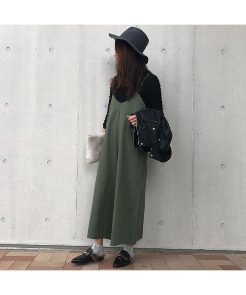 copine（コピン）の「Vネックツイルキャミオールインワン(3color)【クリックポスト対象商品】（サロペット/オーバーオール・レディース・その他）」の10枚目の写真