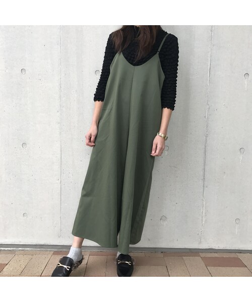 copine（コピン）の「Vネックツイルキャミオールインワン(3color)【クリックポスト対象商品】（サロペット/オーバーオール・レディース・その他）」の11枚目の写真