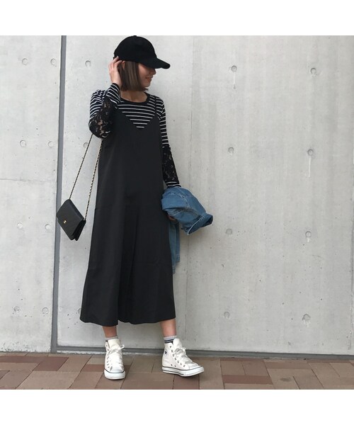 copine（コピン）の「Vネックツイルキャミオールインワン(3color)【クリックポスト対象商品】（サロペット/オーバーオール・レディース・その他）」の6枚目の写真