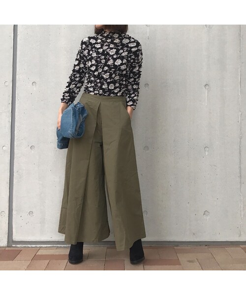 copine(コピン)の「くしゅくしゅ★ポップコーン加工花柄プルオーバー(3color)【クリックポスト対象商品】(Tシャツ/カットソー・レディース・その他)」の8枚目の写真