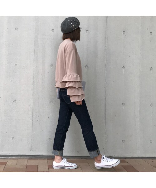 copine（コピン）の「再入荷!ボリューム袖フリルラウンドネックプルオーバー(4color)（スウェット・レディース・その他）」の13枚目の写真