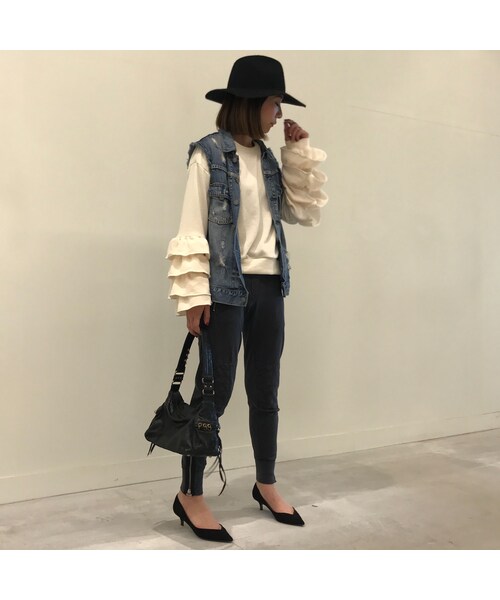 copine（コピン）の「再入荷!ボリューム袖フリルラウンドネックプルオーバー(4color)（スウェット・レディース・その他）」の12枚目の写真
