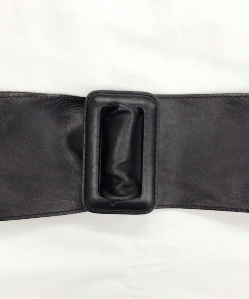 archives（アルシーヴ）の「【ZOZO先行予約】レザーサッシュベルト（ベルト・レディース・ブラック/ダークブラウン・MEDIUM）」の4枚目の写真