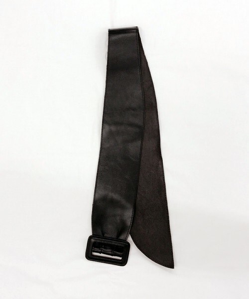 archives（アルシーヴ）の「【ZOZO先行予約】レザーサッシュベルト（ベルト・レディース・ブラック/ダークブラウン・MEDIUM）」の6枚目の写真
