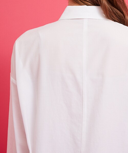 CLANE - ⭐︎クラネ　バックドレープロングシャツ　ネイビー⭐︎ CLANE（クラネ）の「バックロングドレープシャツ ネイビー