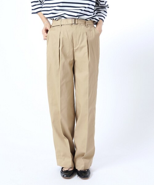 FRAMeWORK（フレームワーク）の「≪予約≫ベルトツキ ワイド チノパンツ◆（パンツ・ホワイト/34/在庫あり/36/38/40）」の13枚目の写真