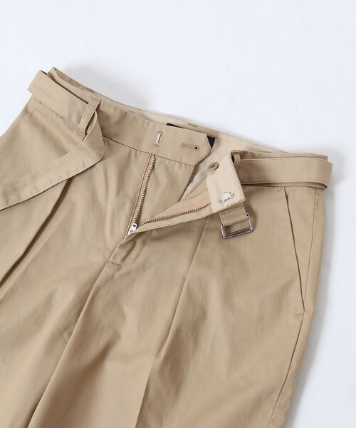 FRAMeWORK（フレームワーク）の「≪予約≫ベルトツキ ワイド チノパンツ◆（パンツ・ホワイト/34/在庫あり/36/38/40）」の12枚目の写真