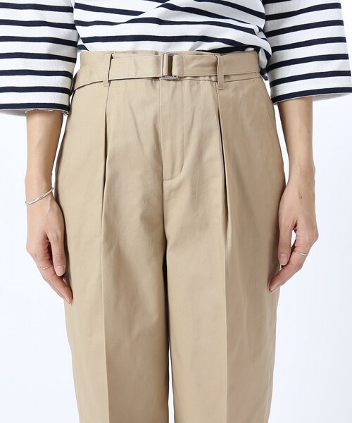 FRAMeWORK（フレームワーク）の「≪予約≫ベルトツキ ワイド チノパンツ◆（パンツ・ホワイト/34/在庫あり/36/38/40）」の8枚目の写真