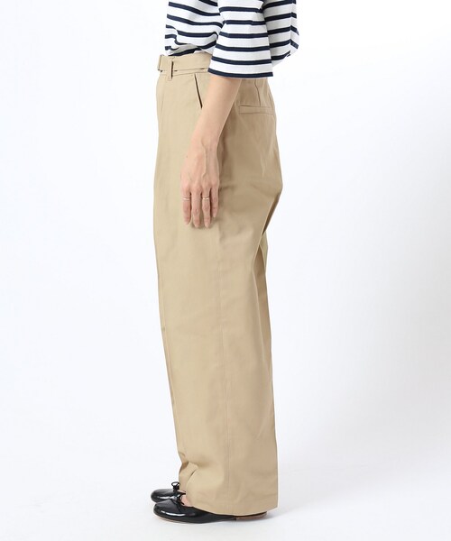FRAMeWORK（フレームワーク）の「≪予約≫ベルトツキ ワイド チノパンツ◆（パンツ・ホワイト/34/在庫あり/36/38/40）」の6枚目の写真