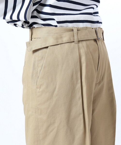 FRAMeWORK（フレームワーク）の「≪予約≫ベルトツキ ワイド チノパンツ◆（パンツ・ホワイト/34/在庫あり/36/38/40）」の10枚目の写真