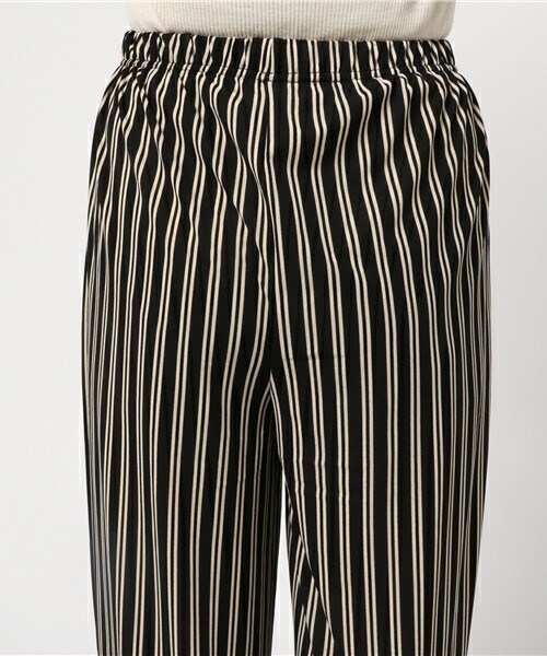 actuel（アクチュエル）の「強撚ストライプワイドパンツ（その他パンツ・レディース・ブラック/ベージュ・FREE）」の7枚目の写真