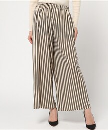 actuel | 強撚ストライプワイドパンツ(その他パンツ)
