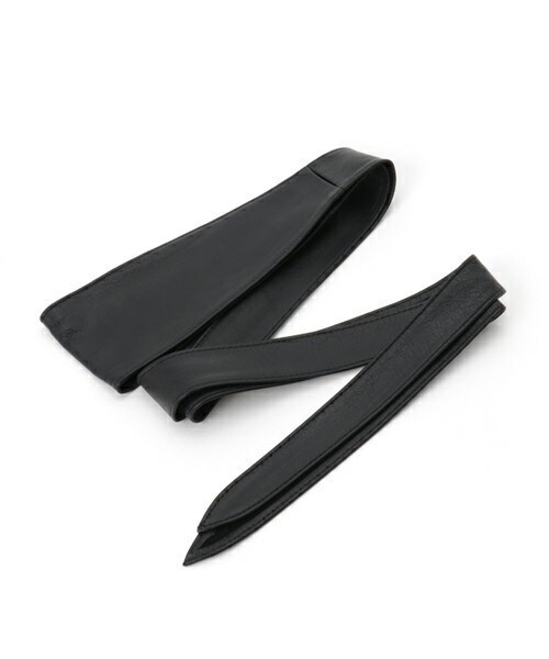 archives（アルシーヴ）の「牛革リボンベルト（ベルト・レディース・ブラック/ダークブラウン・MEDIUM）」の5枚目の写真