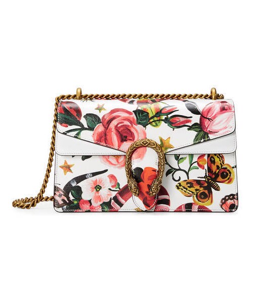 GUCCI（グッチ）の「〔ディオニュソス〕 スエード ショルダーバッグ（ショルダーバッグ・レディース・GGスプリーム キャンバス/GGスプリーム/ブラック スエード/キュービック プリント パイソン/ブラック レザー/グッチ ガーデン プリント入り  レザー・U）」の6枚目の写真