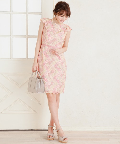 TOCCA 2017 トッカ NADENA ドレス 0 ピンク TOCCA（トッカ）の「【WEB限定】【TOCCA LAVENDER】Cherry Print