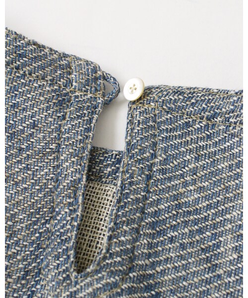 45R（フォーティファイブアール）の「二重織リネンデニムワンピース  