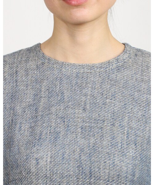 45R（フォーティファイブアール）の「二重織リネンデニムワンピース  