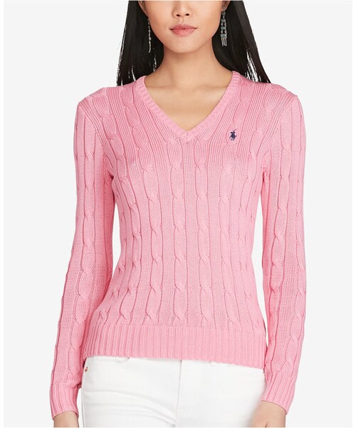 POLO RALPH LAUREN(ポロ ラルフ ローレン)の「Polo Ralph Lauren V-Neck Sweater(ニット/セーター・レディース・Purple/Pink/Blue・XS/S/M/L/XL)」の11枚目の写真